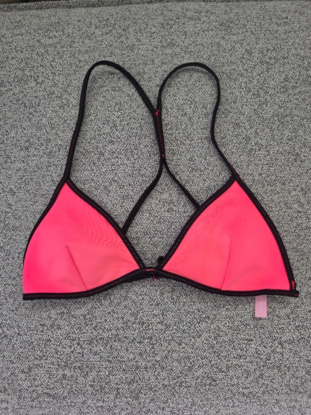 Victoria's Secret Hot Pink Triangle Bikini Top - Small